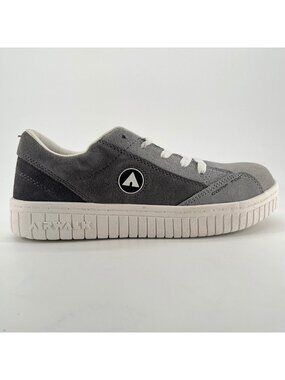 Airwalk Camino Mens Size 7.5 Gray White Suede Composite Toe Safety Work Shoes